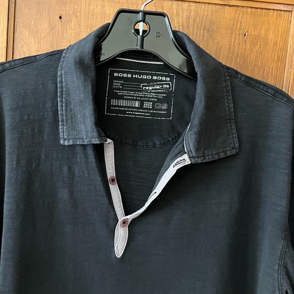 COPY - Hugo Boss Men’s Black Regular Fit Short Sleeve Polo Shirt Size Medium - Picture 2 of 8